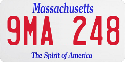 MA license plate 9MA248