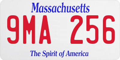 MA license plate 9MA256