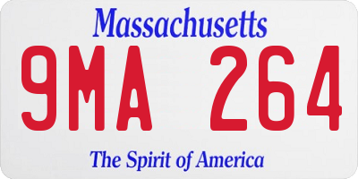 MA license plate 9MA264