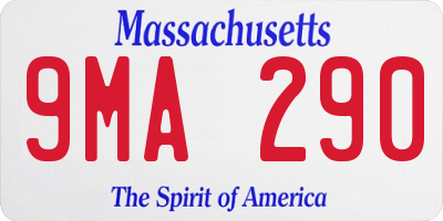 MA license plate 9MA290