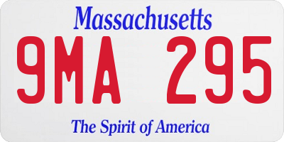MA license plate 9MA295