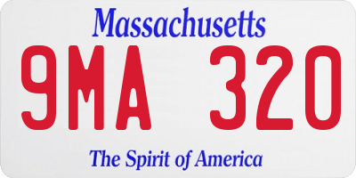 MA license plate 9MA320