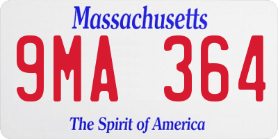 MA license plate 9MA364