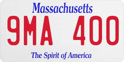 MA license plate 9MA400