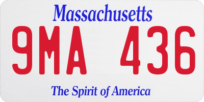 MA license plate 9MA436