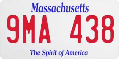 MA license plate 9MA438