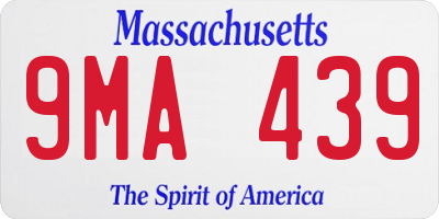 MA license plate 9MA439