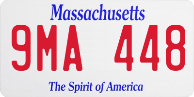 MA license plate 9MA448