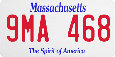 MA license plate 9MA468