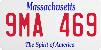 MA license plate 9MA469