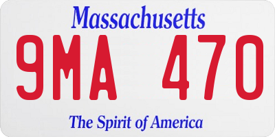 MA license plate 9MA470