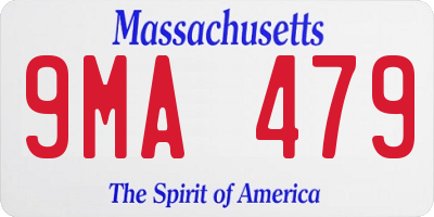 MA license plate 9MA479