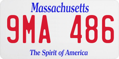 MA license plate 9MA486