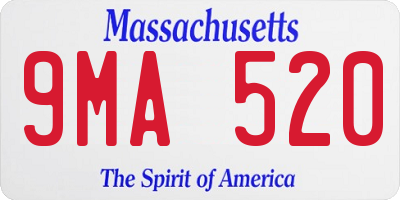 MA license plate 9MA520