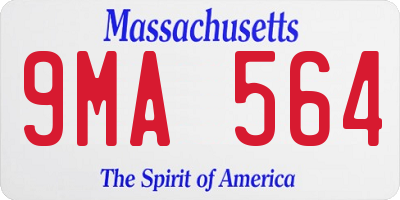 MA license plate 9MA564
