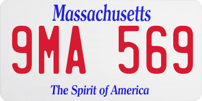 MA license plate 9MA569