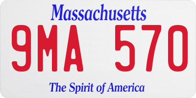 MA license plate 9MA570