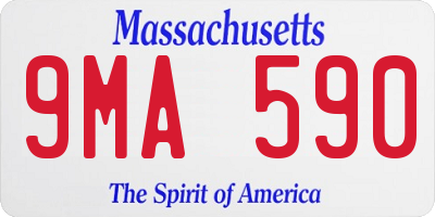MA license plate 9MA590