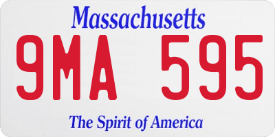 MA license plate 9MA595