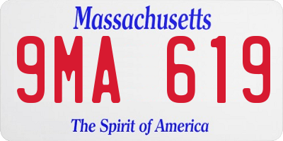 MA license plate 9MA619