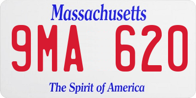 MA license plate 9MA620