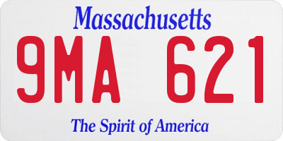 MA license plate 9MA621