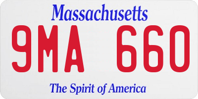 MA license plate 9MA660