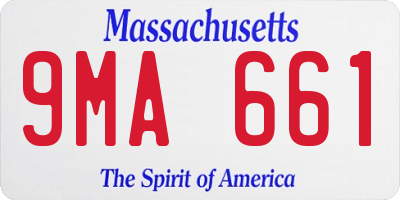 MA license plate 9MA661