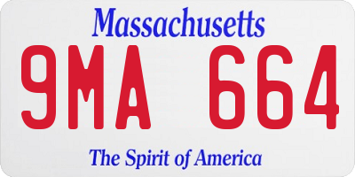 MA license plate 9MA664