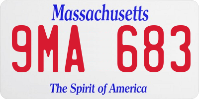 MA license plate 9MA683
