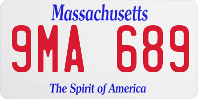 MA license plate 9MA689