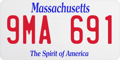 MA license plate 9MA691