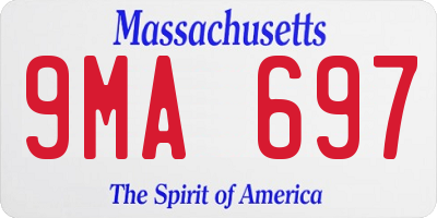 MA license plate 9MA697