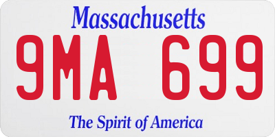 MA license plate 9MA699