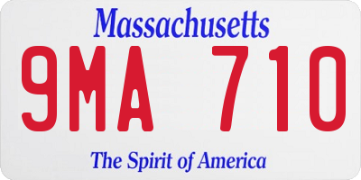 MA license plate 9MA710