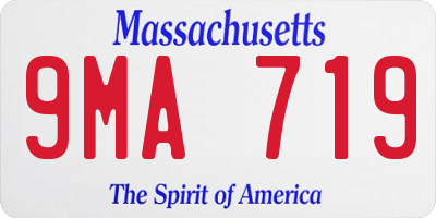 MA license plate 9MA719