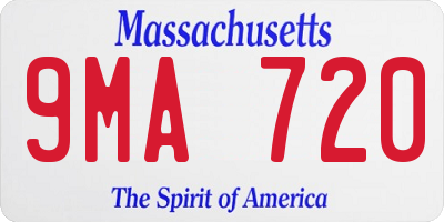MA license plate 9MA720
