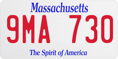 MA license plate 9MA730