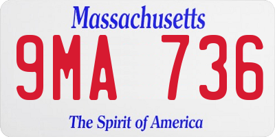 MA license plate 9MA736