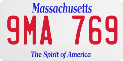 MA license plate 9MA769