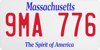 MA license plate 9MA776