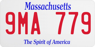 MA license plate 9MA779