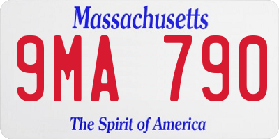 MA license plate 9MA790