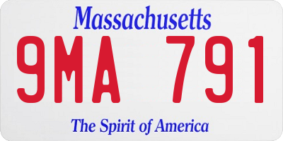 MA license plate 9MA791