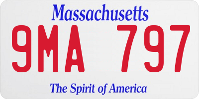 MA license plate 9MA797