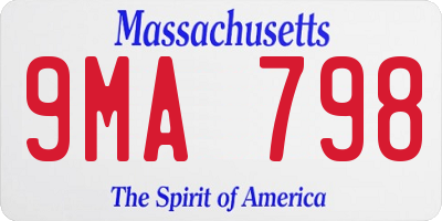 MA license plate 9MA798