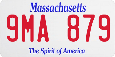MA license plate 9MA879