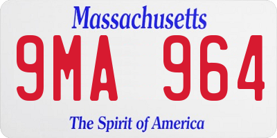 MA license plate 9MA964