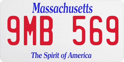 MA license plate 9MB569