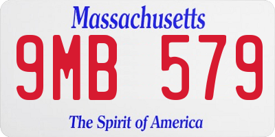 MA license plate 9MB579